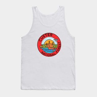 Custer National Forest Montana Camping Canoe Tank Top